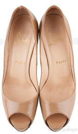Very Prive 120 Nude Peep Toe Pump