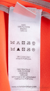 Orange Sleeveless Asymmetric Hem Midi Dress