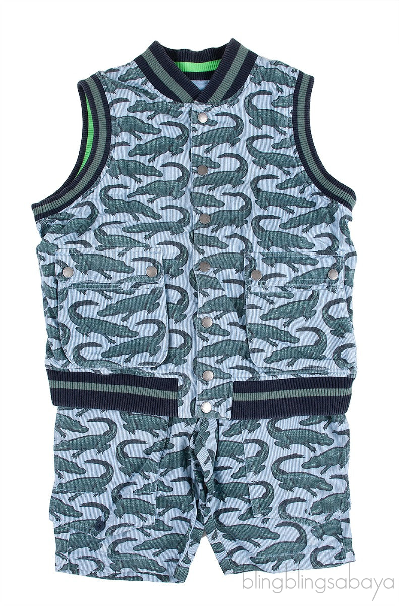 Kids Reversible Sleeveless Blazer & Short