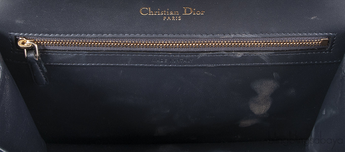 CHRISTIAN DIOR Diorama Emerald Green Flap Shoulder Bag