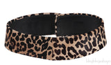 Leopard Print Pony Hair Wide Belt