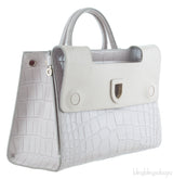 Diorever Grey Crocodile Medium Bag