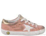 Coral & Gold Super Star Kids Sneaker