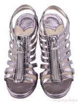 Glenys Python Sandals