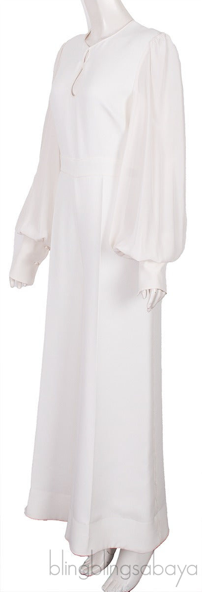 Ivory Long Sleeves Jumpsuit