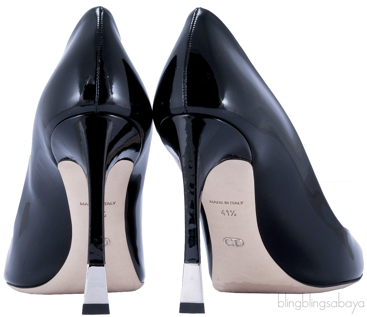 Black Patent Lucky Peep Toe