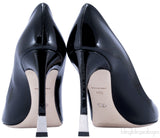 Black Patent Lucky Peep Toe