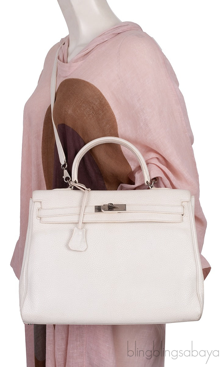 Kelly 35 White Retourne  PHW