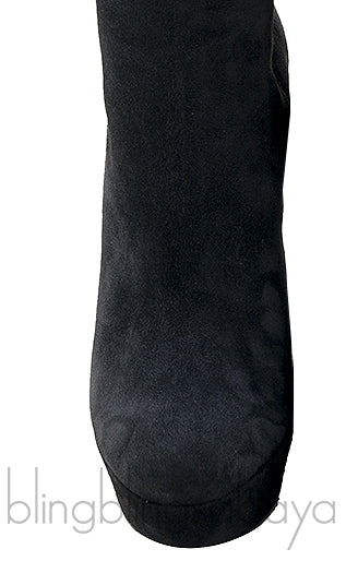 Babel Plato 140 Black Suede Boots