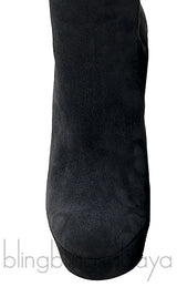 Babel Plato 140 Black Suede Boots