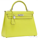 Kelly 32 Bi-color Lime Epsom Retourne
