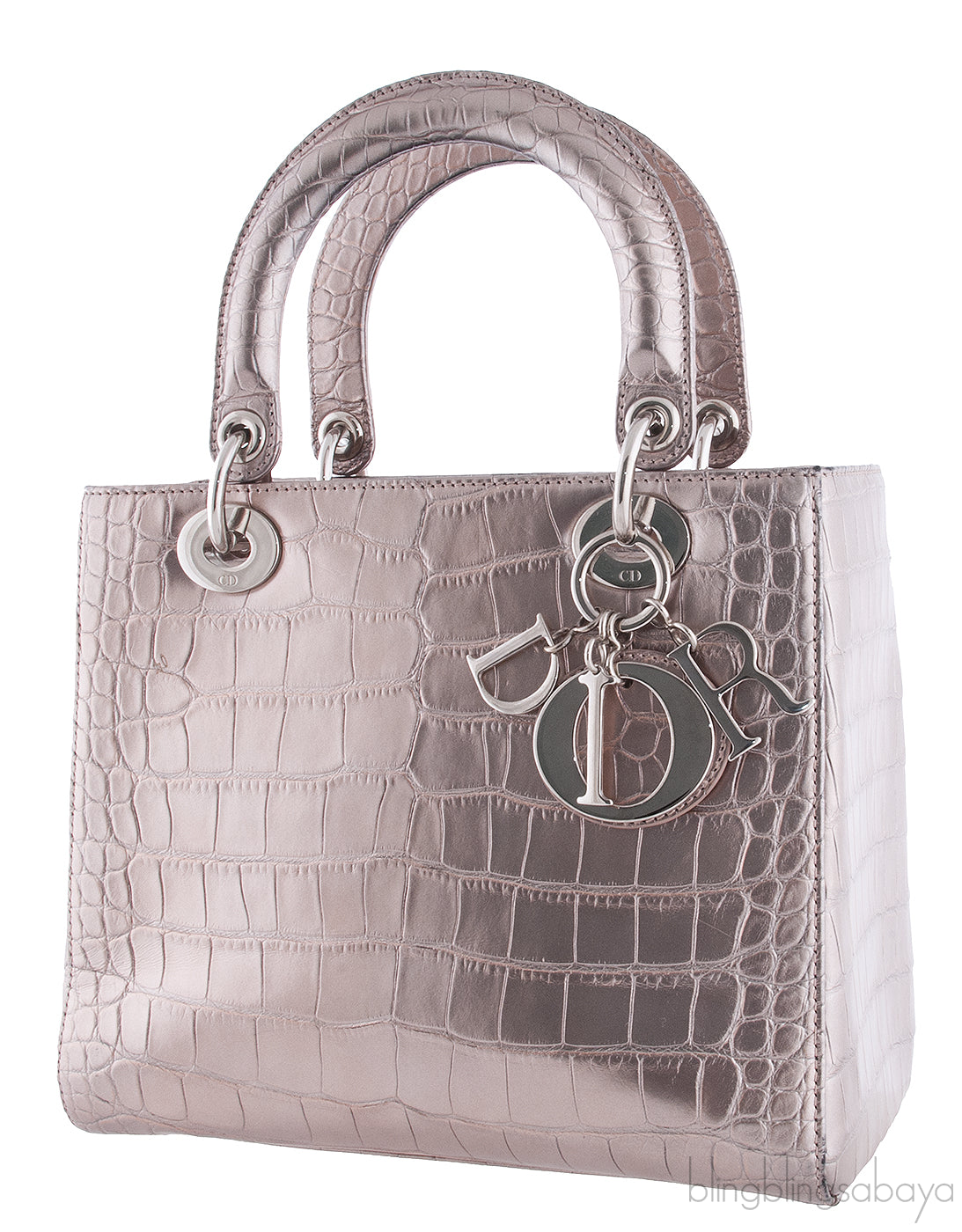 Lady Dior Crocodile Bronze Medium
