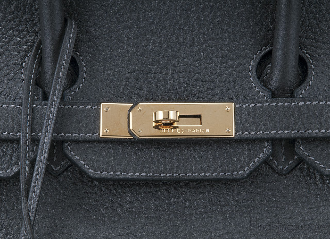 Birkin 35 Graphite GHW