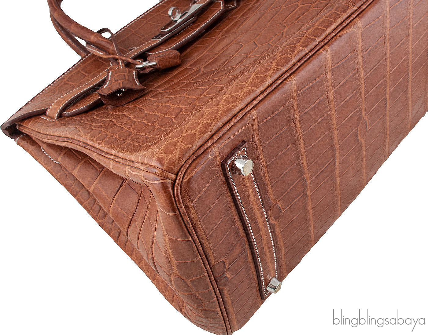 Birkin 35 Barenia Crocodile PHW