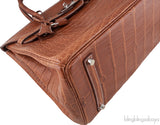Birkin 35 Barenia Crocodile PHW