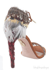 Rio Feather Ankle-tie Sandals