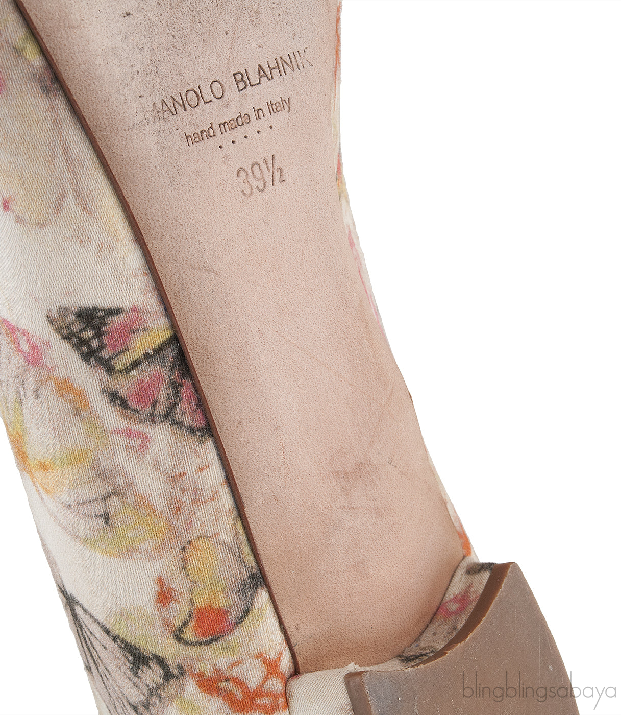 Butterfly Print Hangisi Flat