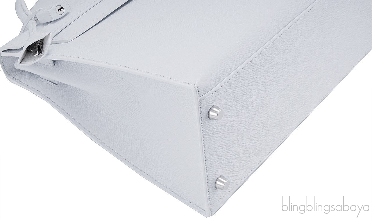 Kelly 32 White Epsom Sellier