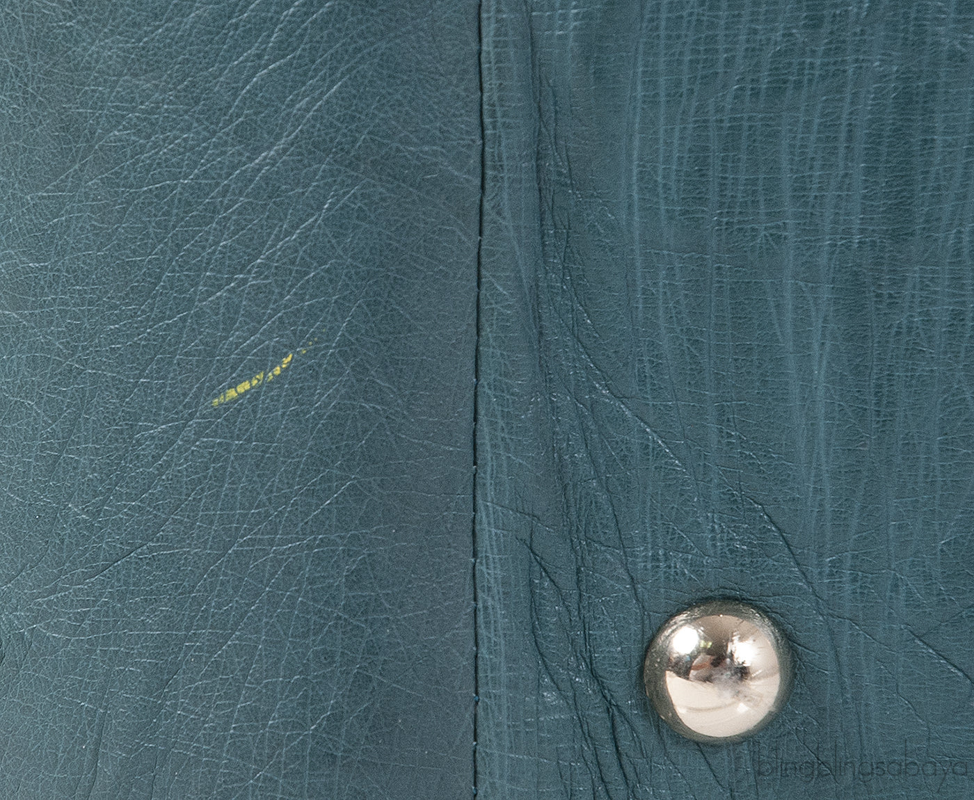 Yves Saint Laurent Green Ostrich Top Handle Bag