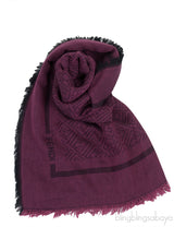 Logo Print Square Shawl