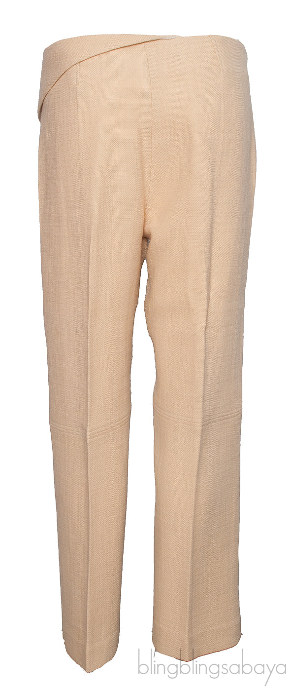 Cropped Wool-Blend Straight-Leg Pants