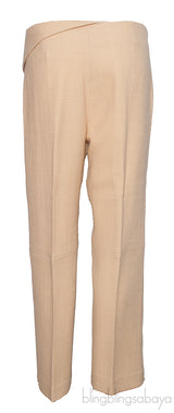 Cropped Wool-Blend Straight-Leg Pants