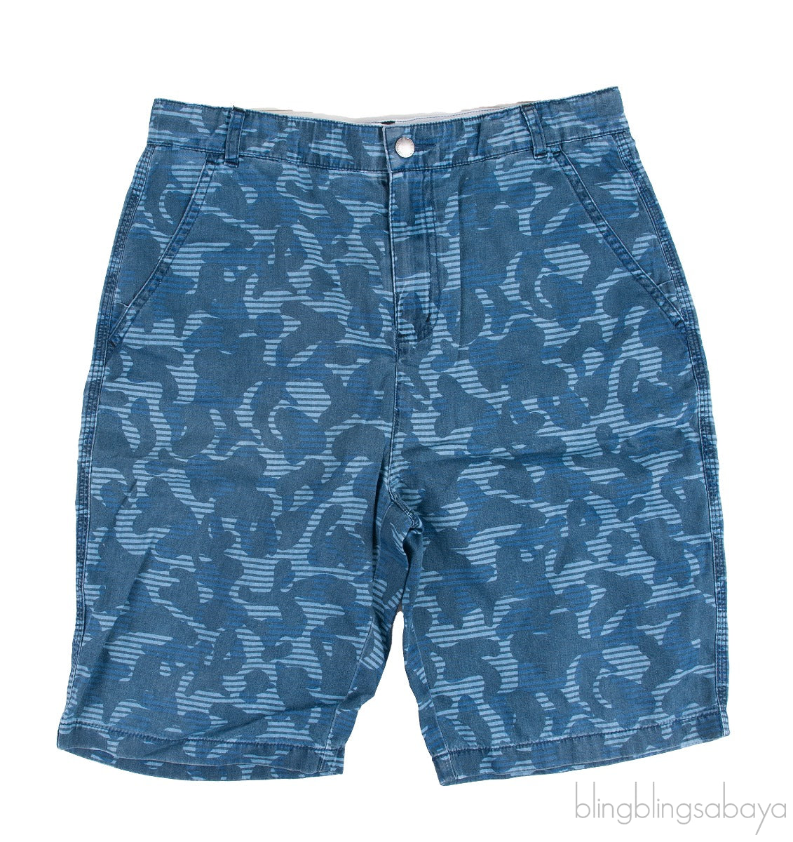 Kids Blue Printed Short
