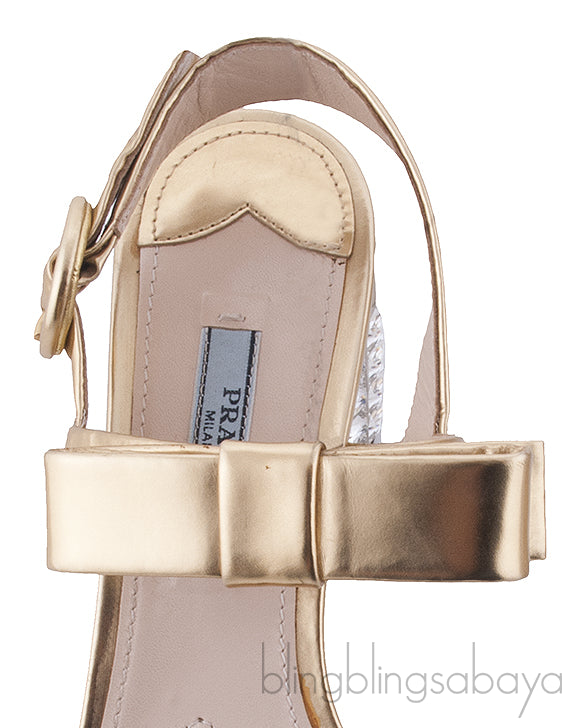 Crystal Heel Ankle Strap Sandals