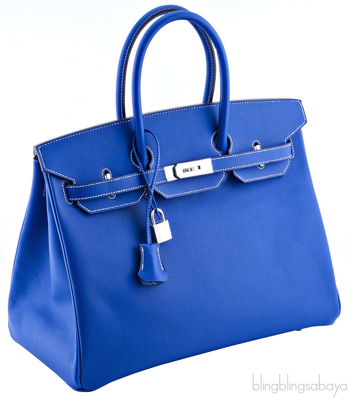 Birkin 35 Blue Electric Epsom