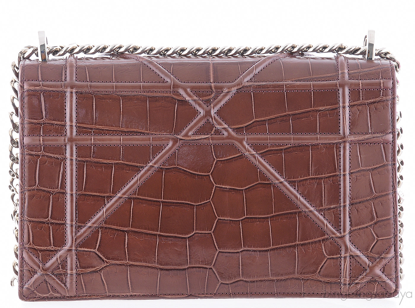 Diorama Crocodile Flap Bag