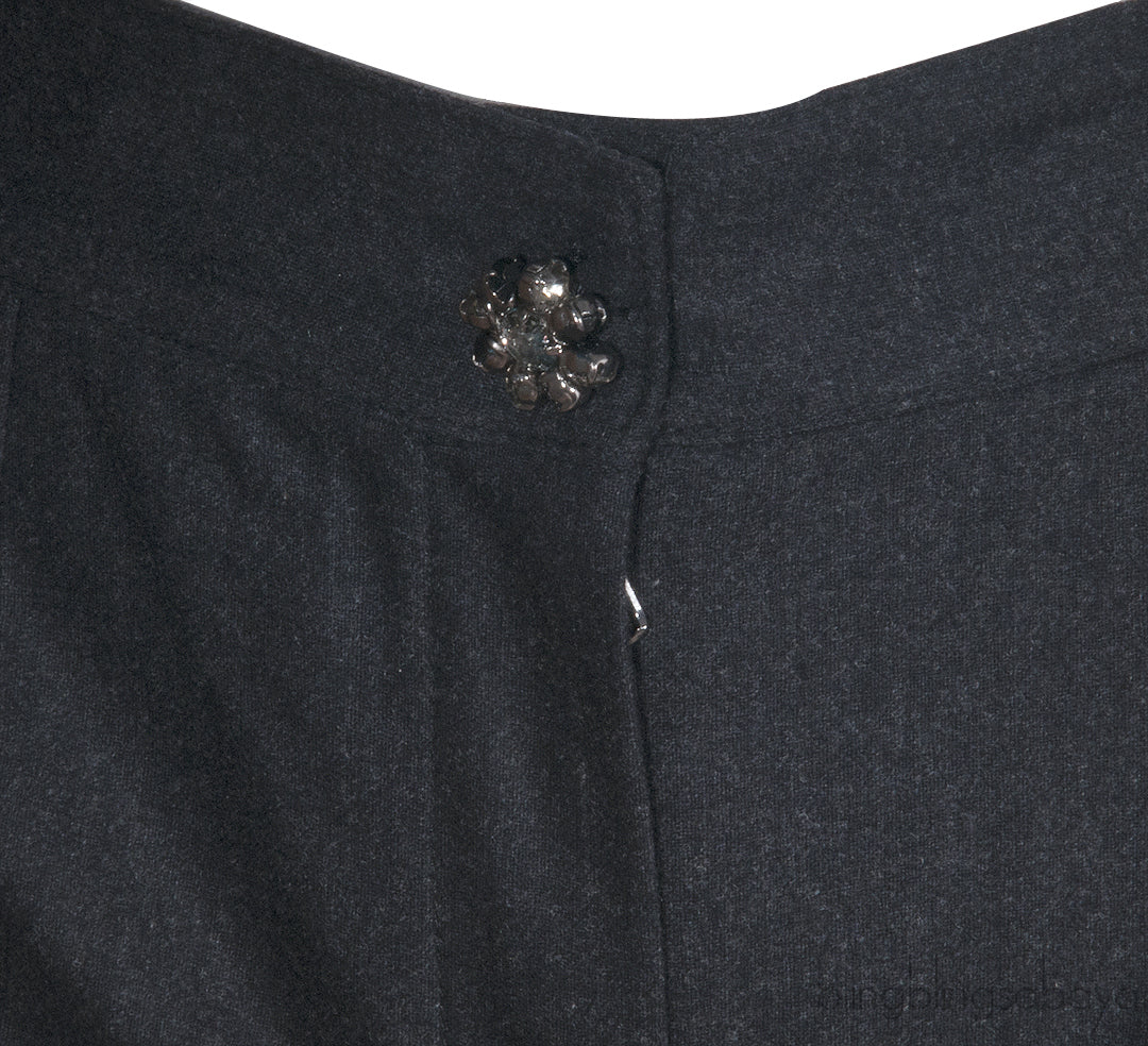 Dark Grey Crop Trouser