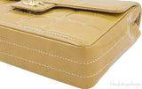 Square Quilt Patent Shoulder Bag