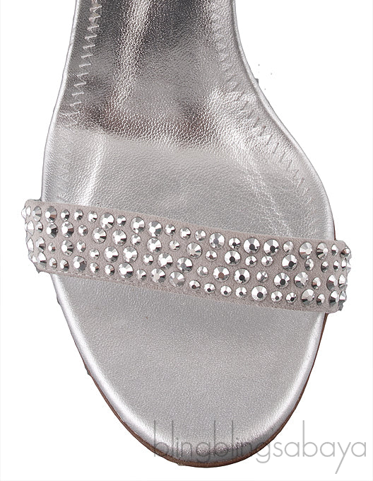 Mystico Silver Crystal Sandals