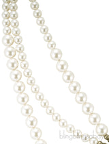 Bow Faux Pearl Necklace
