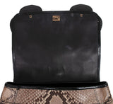 Fendi Brown Natural Python Flap Bag