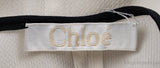 Chloe Milk White and Black Trim Blouse