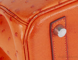 Hermes Birkin 30 Orange Ostrich PHW