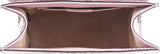 Padlock Metallic Python Shoulder Bag