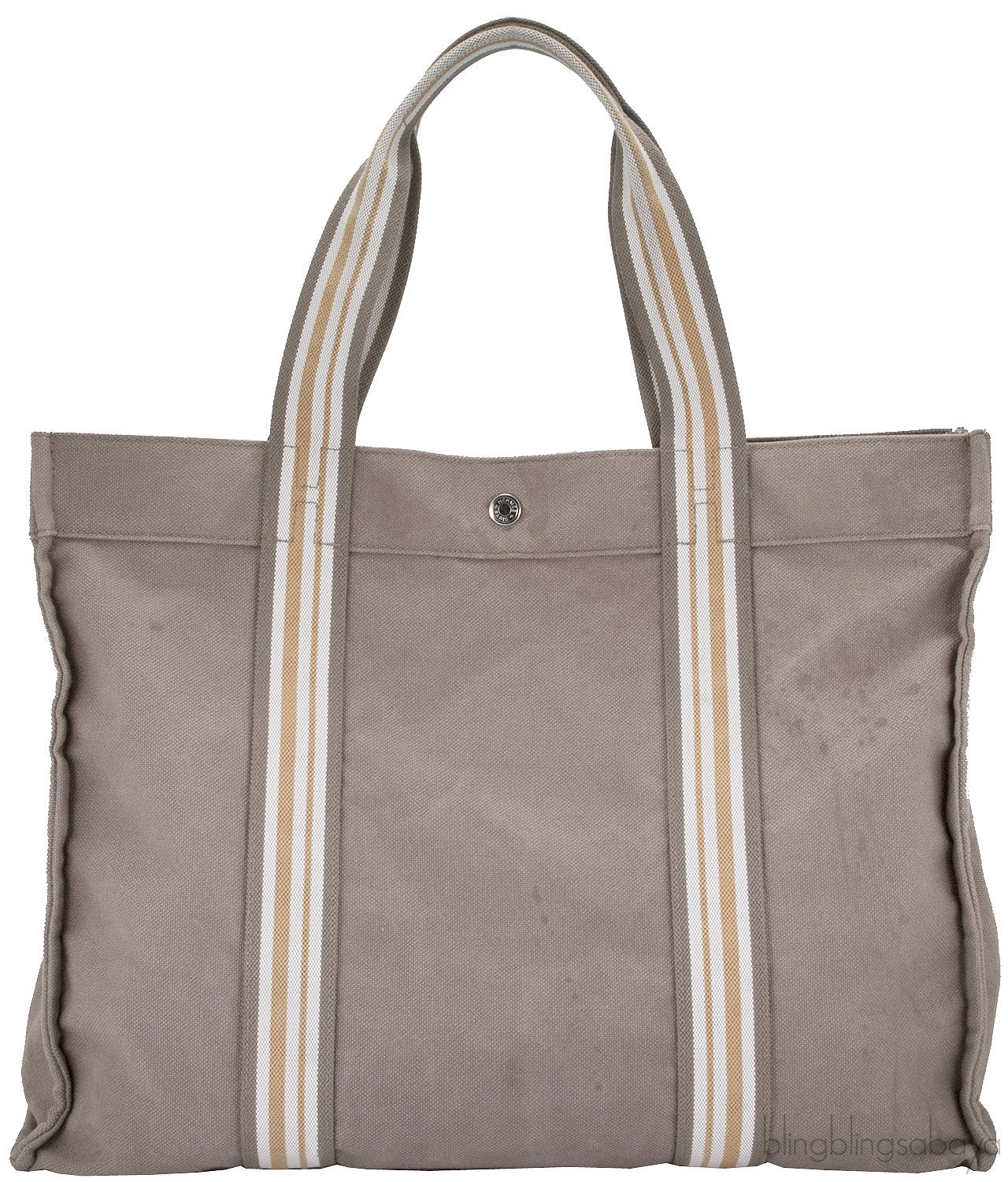 Brown Cotton Canvas Tote
