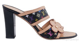 Multicolor Monogram Printed Sandals