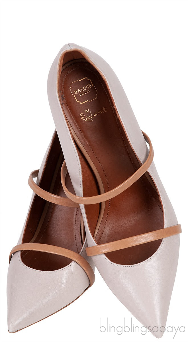 Maureen 100 Beige Grey & Brown Heels