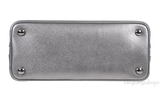 Silver Saffiano Promenade Top Handle Bag