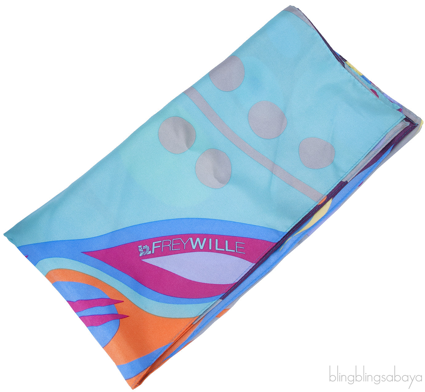 Multi-color Silk Satin Scarf
