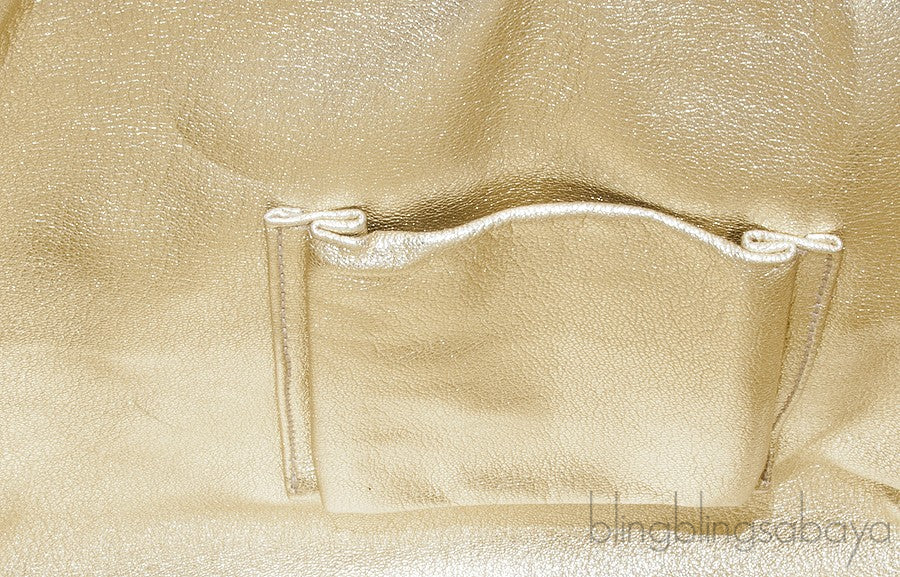 Snakeskin Miss Sicily Metallic Gold