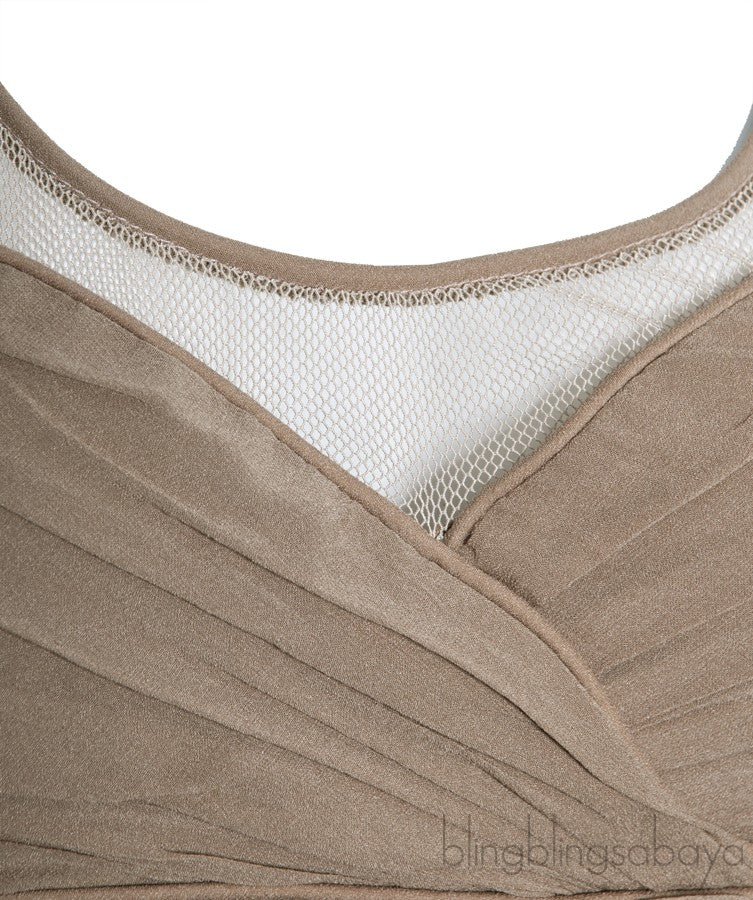 Nude Silk Dress