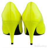 Neon Green Pointed Toe Heels