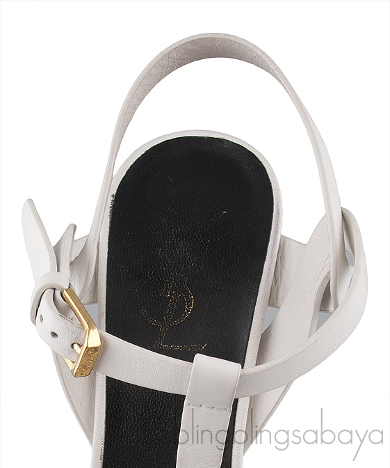 Tribute White Matte Heels
