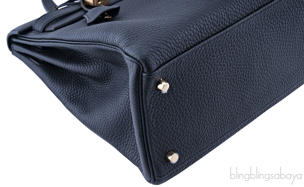 Kelly 35 Black Togo