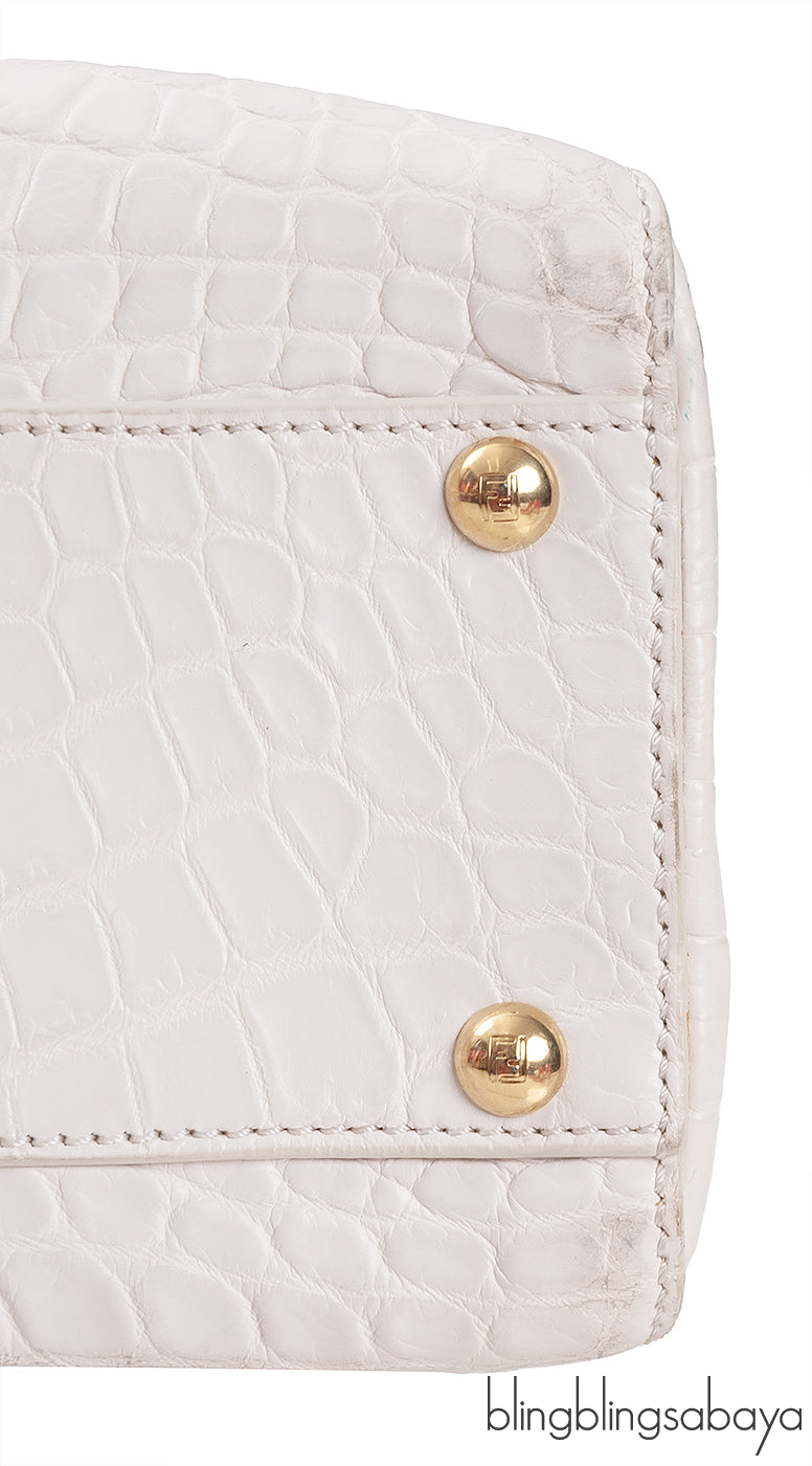 White Crocodile Medium Peekaboo GHW