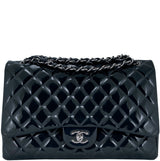 Dark Army Green Maxi Flap Bag